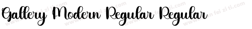 Gallery Modern Regular Regular字体转换